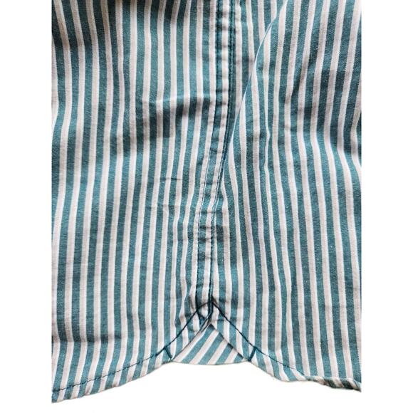 Wrangler Jeans Co. Men's Shirt Medium Button Up Blue Grean Gray 100% Cotton - Picture 5 of 6